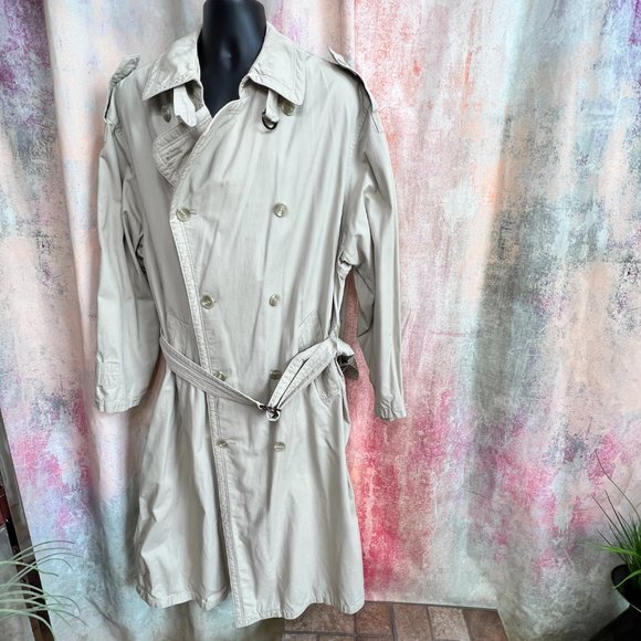 Vintage 📌Double BreastedClassic Men's Business Trench Coat